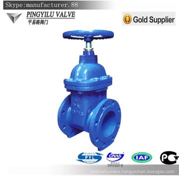 Cast iron metal seat non-rising stem flanged end soft sealing cast iron gate valve z45x-16 ce cer valve